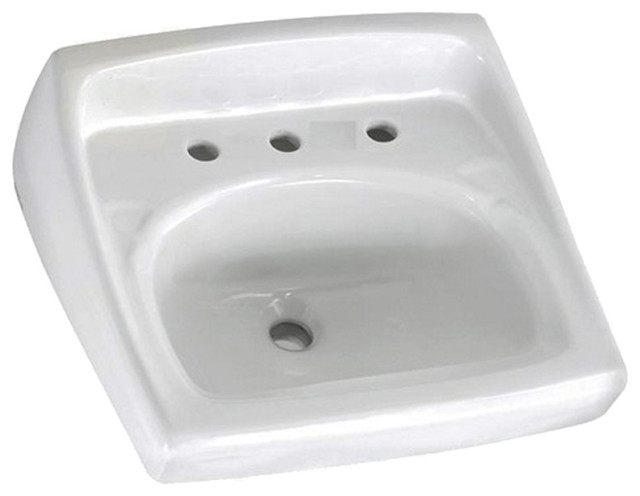 American Standard 0356.028.020 Lucerne Wall-Mount Sink, White - Modern ...